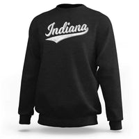 Vintage Indiana Retro Throwback Distressed Sweatshirt Retro Classic IN State Pride - Wonder Print Shop