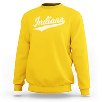 Vintage Indiana Retro Throwback Distressed Sweatshirt Retro Classic IN State Pride - Wonder Print Shop