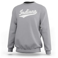Vintage Indiana Retro Throwback Distressed Sweatshirt Retro Classic IN State Pride - Wonder Print Shop