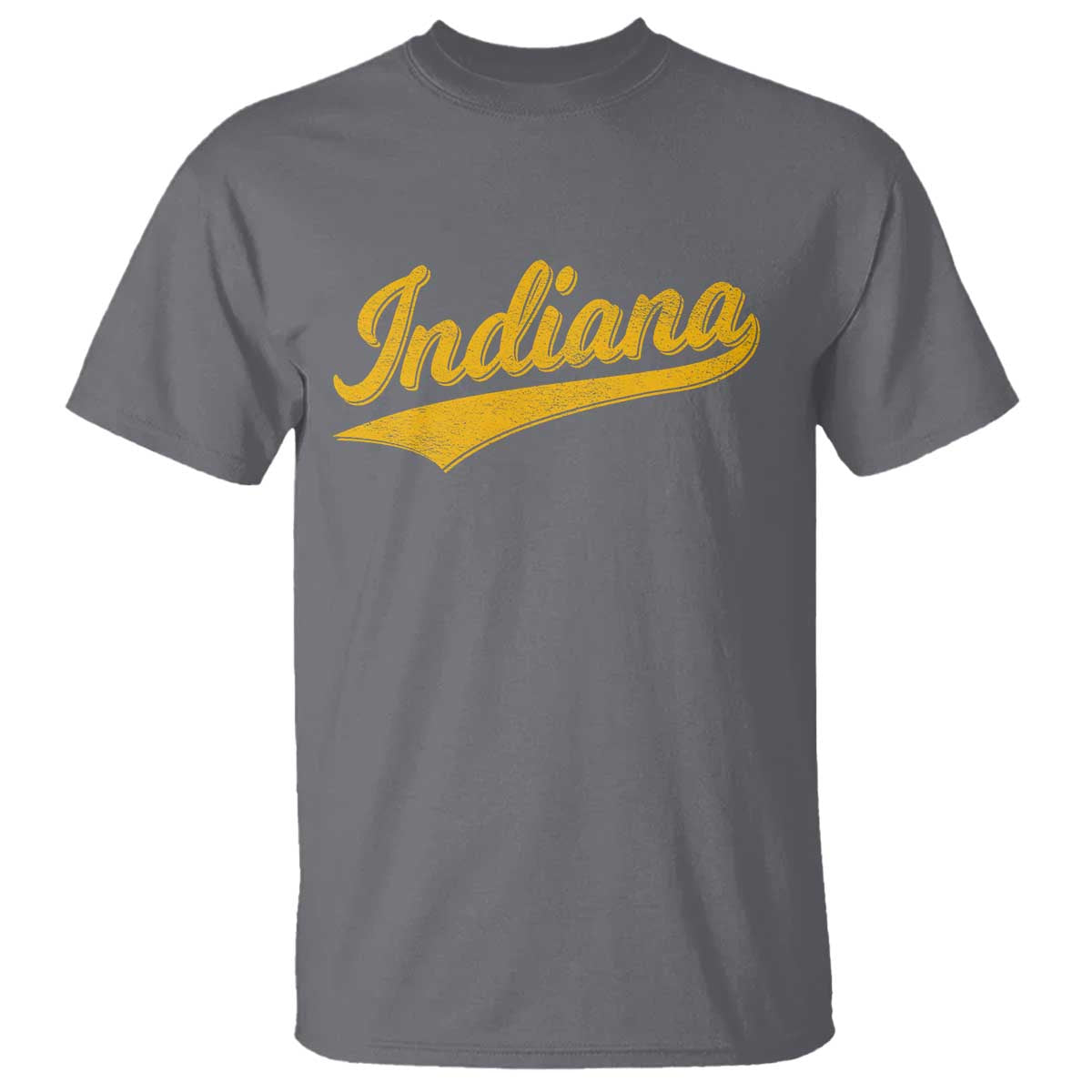 Vintage Indiana Retro Yellow Throwback Distressed T Shirt Retro Classic IN State Pride - Wonder Print Shop