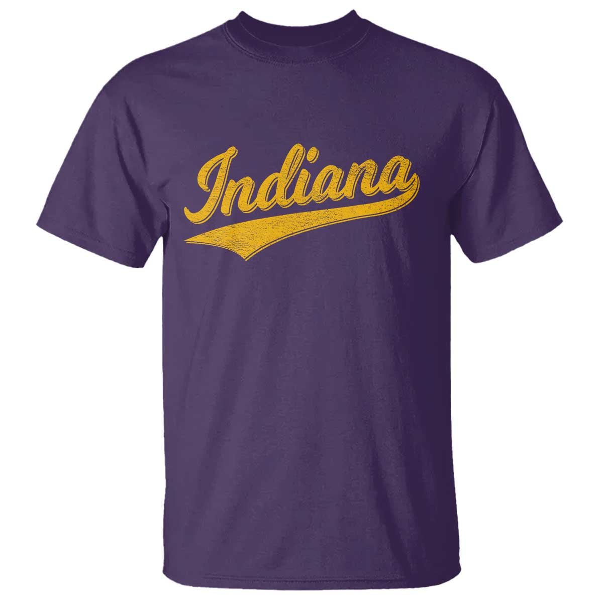 Vintage Indiana Retro Yellow Throwback Distressed T Shirt Retro Classic IN State Pride - Wonder Print Shop