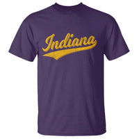 Vintage Indiana Retro Yellow Throwback Distressed T Shirt Retro Classic IN State Pride - Wonder Print Shop