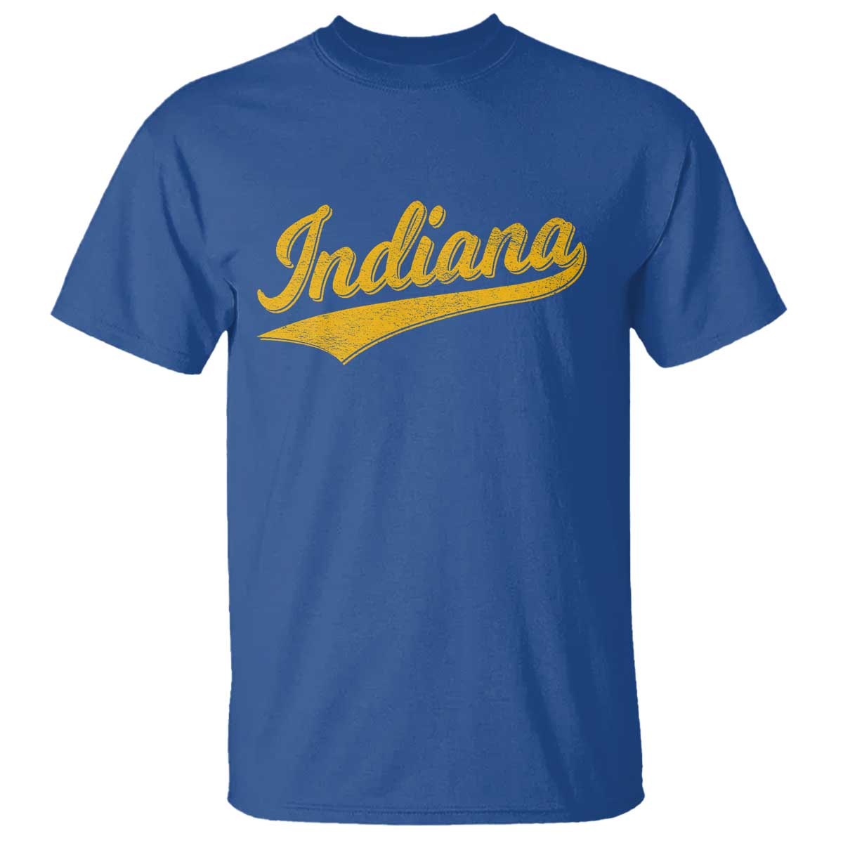 Vintage Indiana Retro Yellow Throwback Distressed T Shirt Retro Classic IN State Pride - Wonder Print Shop