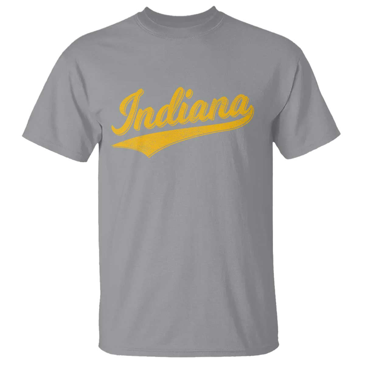 Vintage Indiana Retro Yellow Throwback Distressed T Shirt Retro Classic IN State Pride - Wonder Print Shop