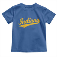 Vintage Indiana Retro Yellow Throwback Distressed Toddler T Shirt Retro Classic IN State Pride - Wonder Print Shop