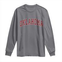 Vintage OKLAHOMA OK Long Sleeve Shirt Retro Throwback Design Classic Athletic Sports - Wonder Print Shop
