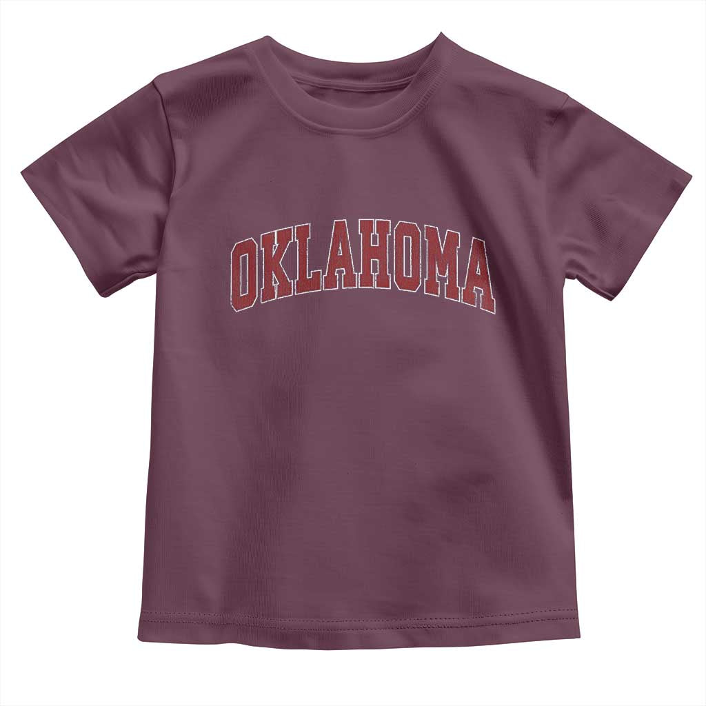 Vintage OKLAHOMA OK Toddler T Shirt Retro Throwback Design Classic Athletic Sports - Wonder Print Shop