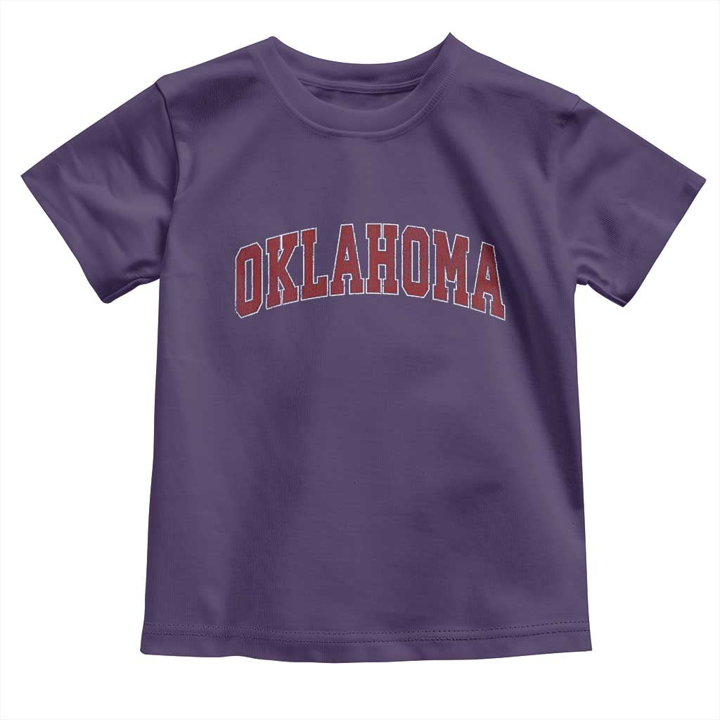Vintage OKLAHOMA OK Toddler T Shirt Retro Throwback Design Classic Athletic Sports - Wonder Print Shop
