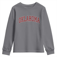 Vintage OKLAHOMA OK Youth Sweatshirt Retro Throwback Design Classic Athletic Sports - Wonder Print Shop