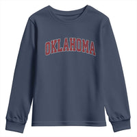 Vintage OKLAHOMA OK Youth Sweatshirt Retro Throwback Design Classic Athletic Sports - Wonder Print Shop