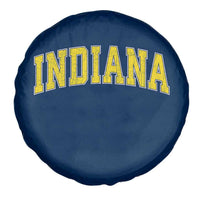 Vintage Indiana IN Spare Tire Cover Retro Throwback Design Classic Yellow Athletic Sports - Wonder Print Shop