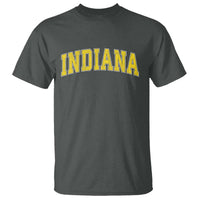 Vintage Indiana IN T Shirt Retro Throwback Design Classic Yellow Athletic Sports - Wonder Print Shop