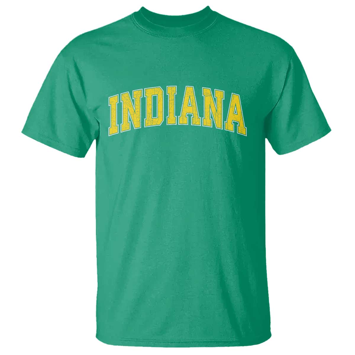 Vintage Indiana IN T Shirt Retro Throwback Design Classic Yellow Athletic Sports - Wonder Print Shop
