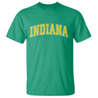 Vintage Indiana IN T Shirt Retro Throwback Design Classic Yellow Athletic Sports - Wonder Print Shop