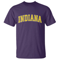 Vintage Indiana IN T Shirt Retro Throwback Design Classic Yellow Athletic Sports - Wonder Print Shop
