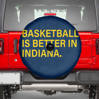 Basketball Is Better in Indiana Spare Tire Cover Bold Yellow Statement Hoosier Hoops Fans - Wonder Print Shop
