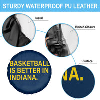 Basketball Is Better in Indiana Spare Tire Cover Bold Yellow Statement Hoosier Hoops Fans - Wonder Print Shop