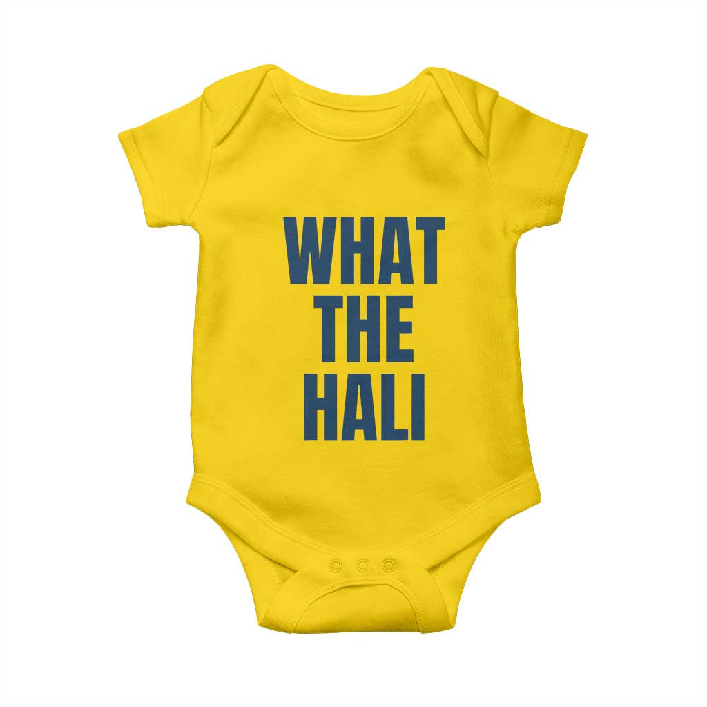 What The Hali Baby Onesie Indiana Hoosier Funny Basketball Overrated - Wonder Print Shop