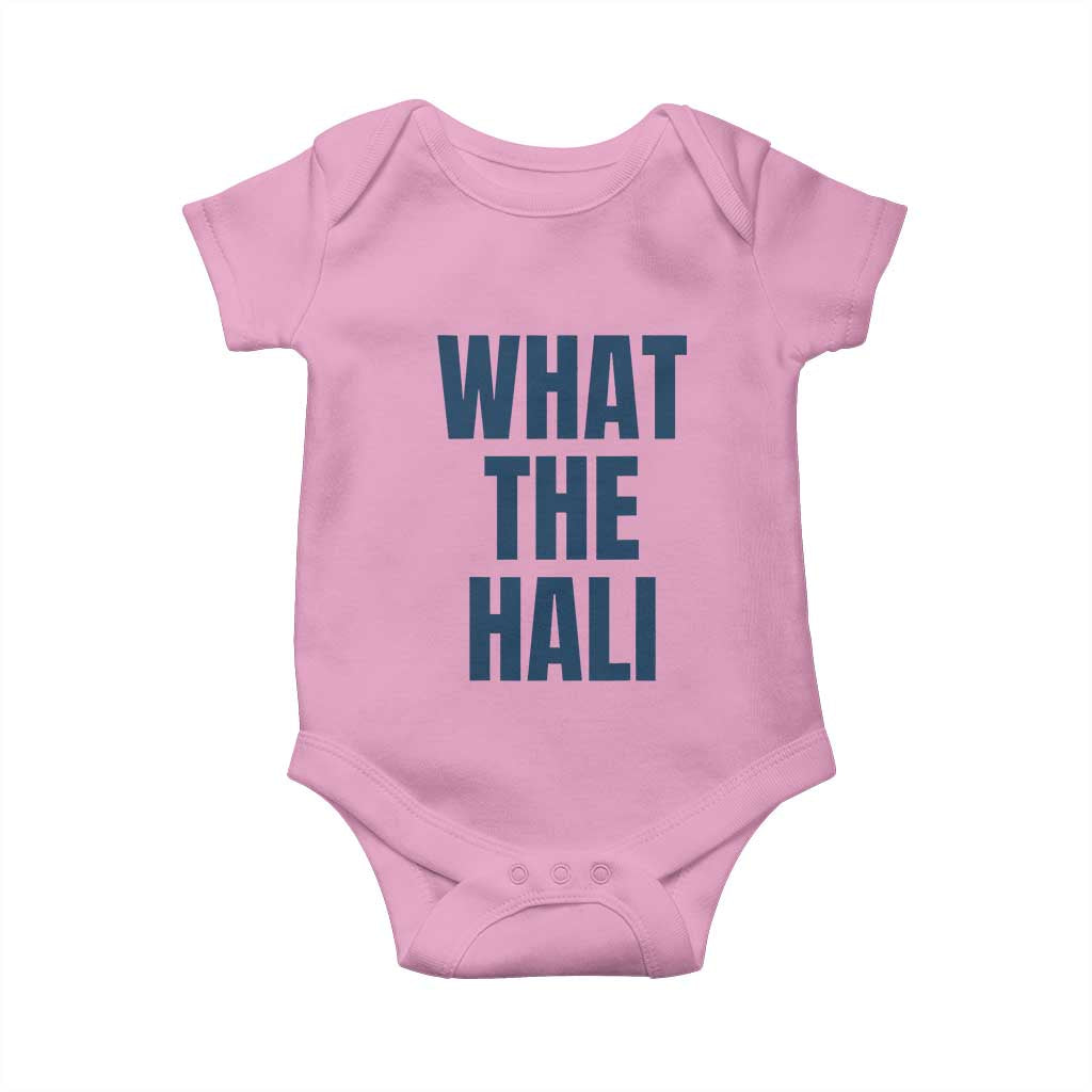 What The Hali Baby Onesie Indiana Hoosier Funny Basketball Overrated - Wonder Print Shop