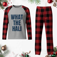 What The Hali Plaid Pajama Set Indiana Hoosier Funny Basketball Overrated - Wonder Print Shop