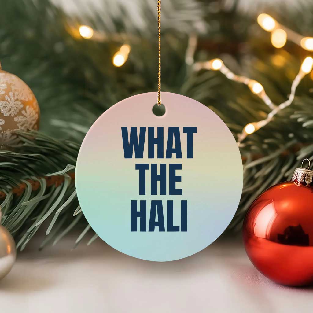 What The Hali Ceramic Ornament Indiana Hoosier Funny Basketball Overrated - Wonder Print Shop