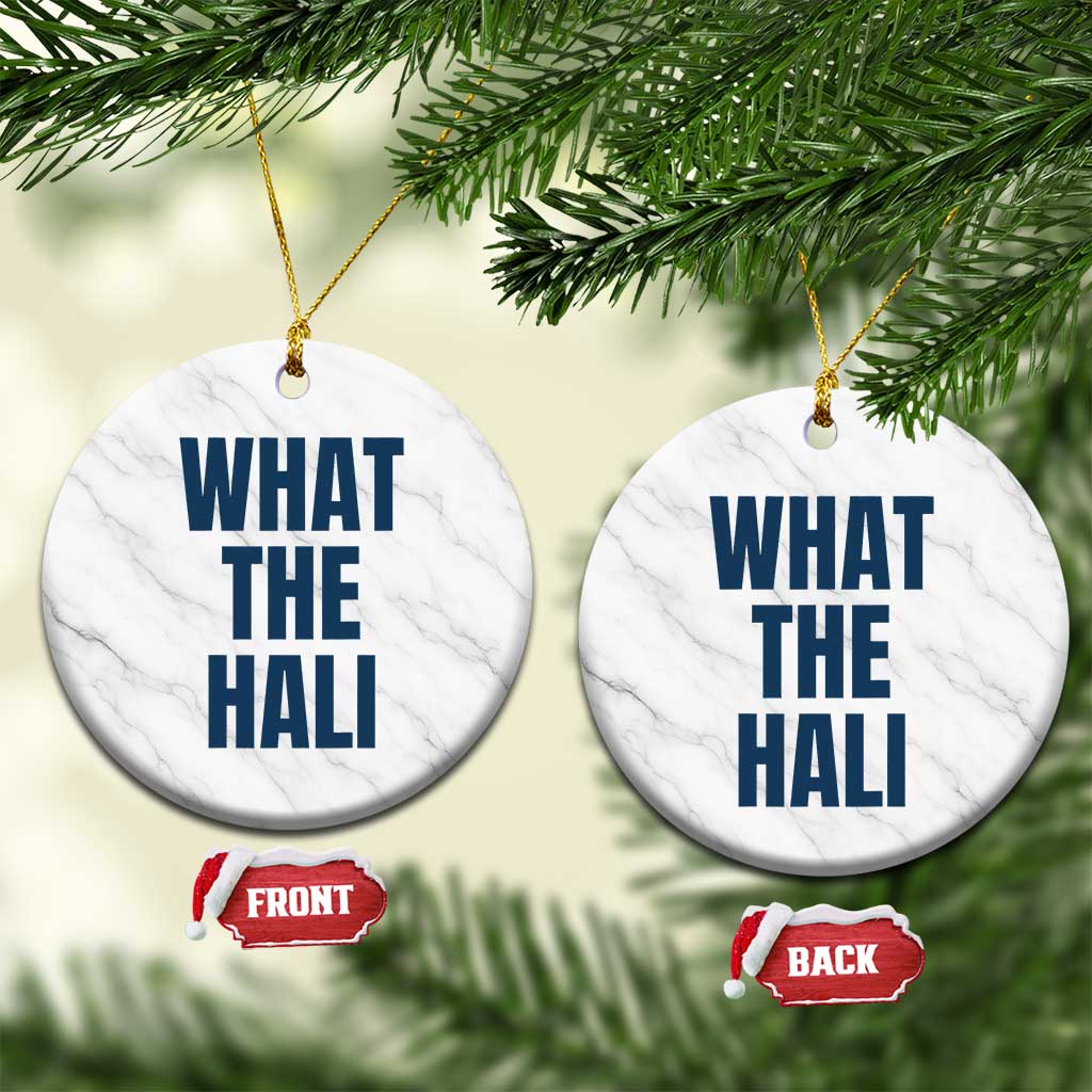 What The Hali Ceramic Ornament Indiana Hoosier Funny Basketball Overrated - Wonder Print Shop