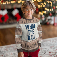 What The Hali Ugly Christmas Sweater Indiana Hoosier Funny Basketball Overrated - Wonder Print Shop