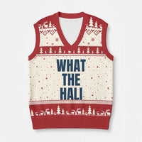 What The Hali V-Neck Knit Sweater Vest Indiana Hoosier Funny Basketball Overrated - Wonder Print Shop
