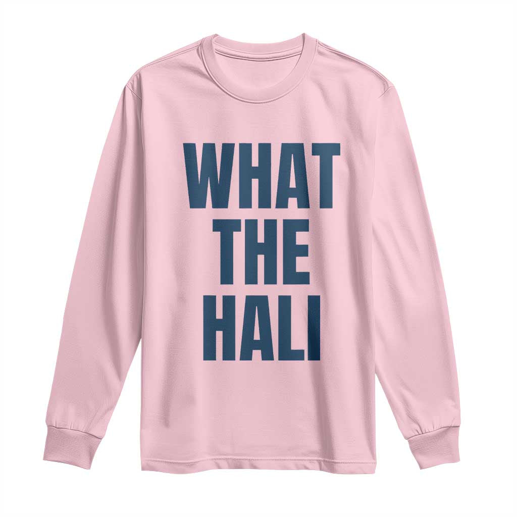 What The Hali Long Sleeve Shirt Indiana Hoosier Funny Basketball Overrated - Wonder Print Shop