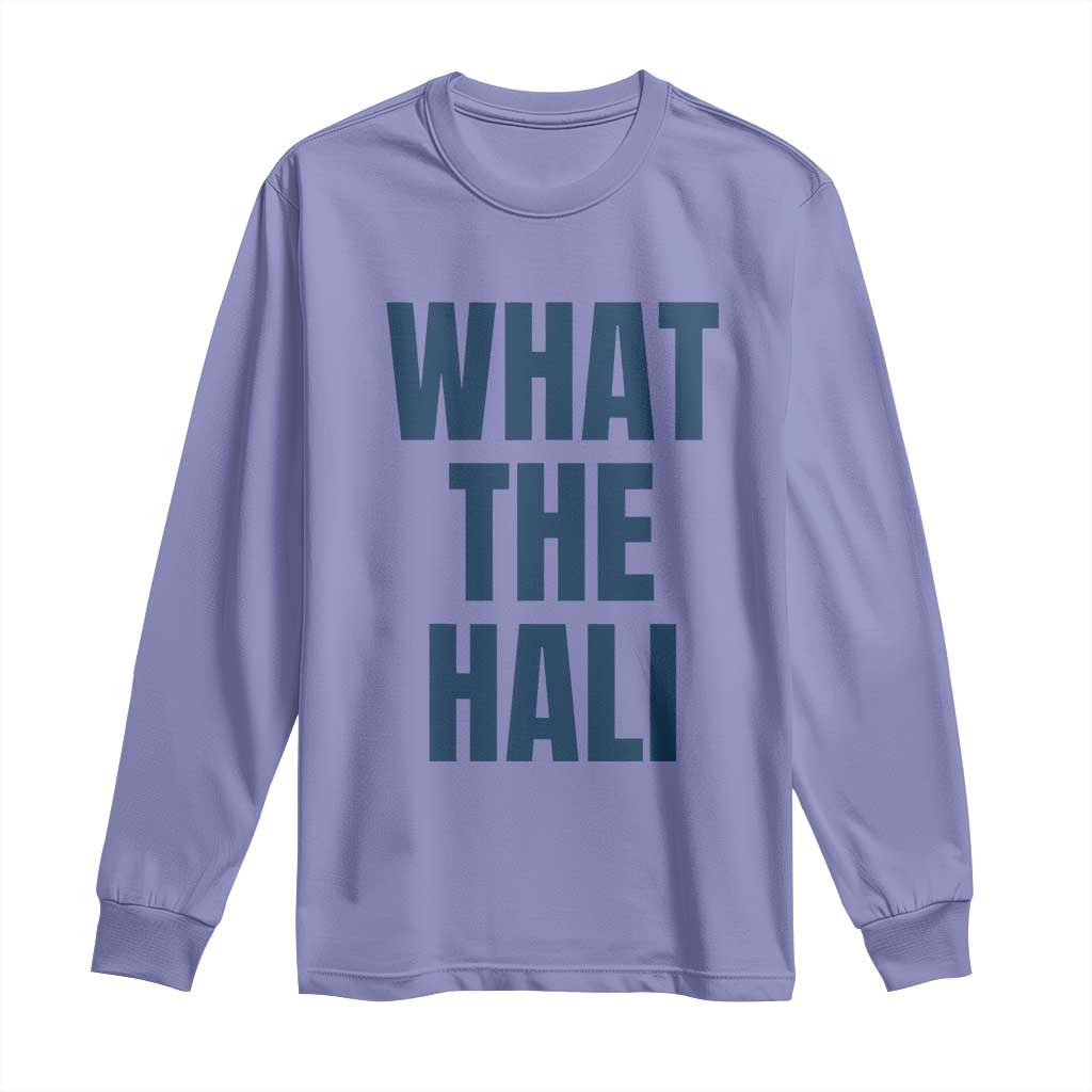 What The Hali Long Sleeve Shirt Indiana Hoosier Funny Basketball Overrated - Wonder Print Shop