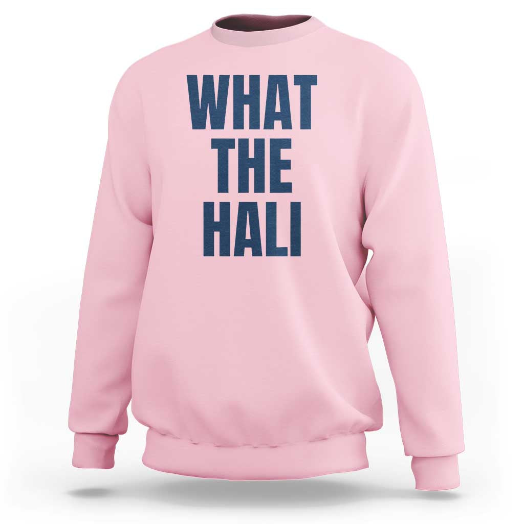 What The Hali Sweatshirt Indiana Hoosier Funny Basketball Overrated - Wonder Print Shop