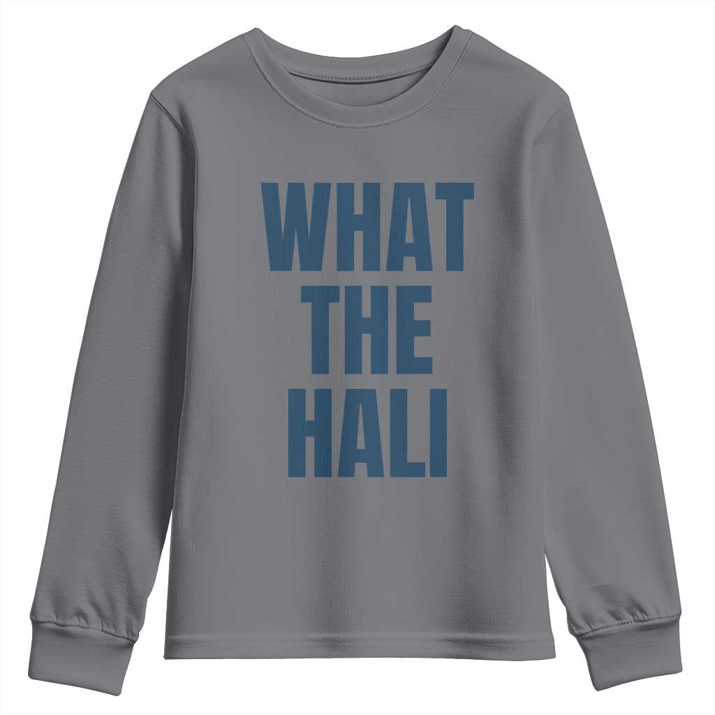 What The Hali Youth Sweatshirt Indiana Hoosier Funny Basketball Overrated - Wonder Print Shop