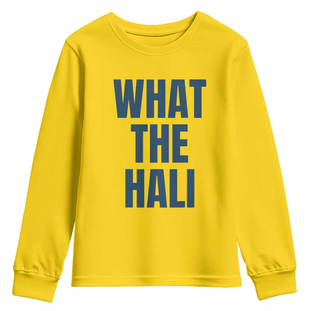What The Hali Youth Sweatshirt Indiana Hoosier Funny Basketball Overrated - Wonder Print Shop