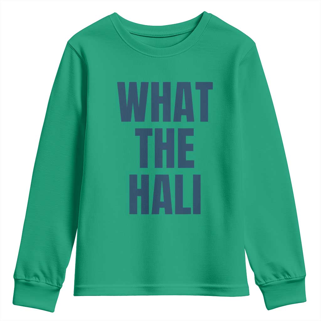 What The Hali Youth Sweatshirt Indiana Hoosier Funny Basketball Overrated - Wonder Print Shop