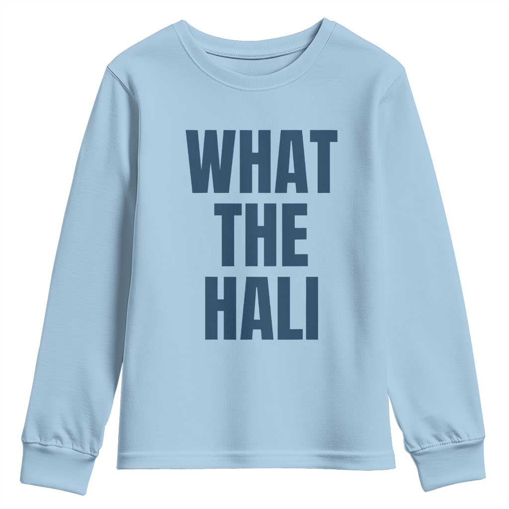 What The Hali Youth Sweatshirt Indiana Hoosier Funny Basketball Overrated - Wonder Print Shop