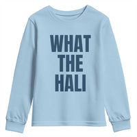 What The Hali Youth Sweatshirt Indiana Hoosier Funny Basketball Overrated - Wonder Print Shop