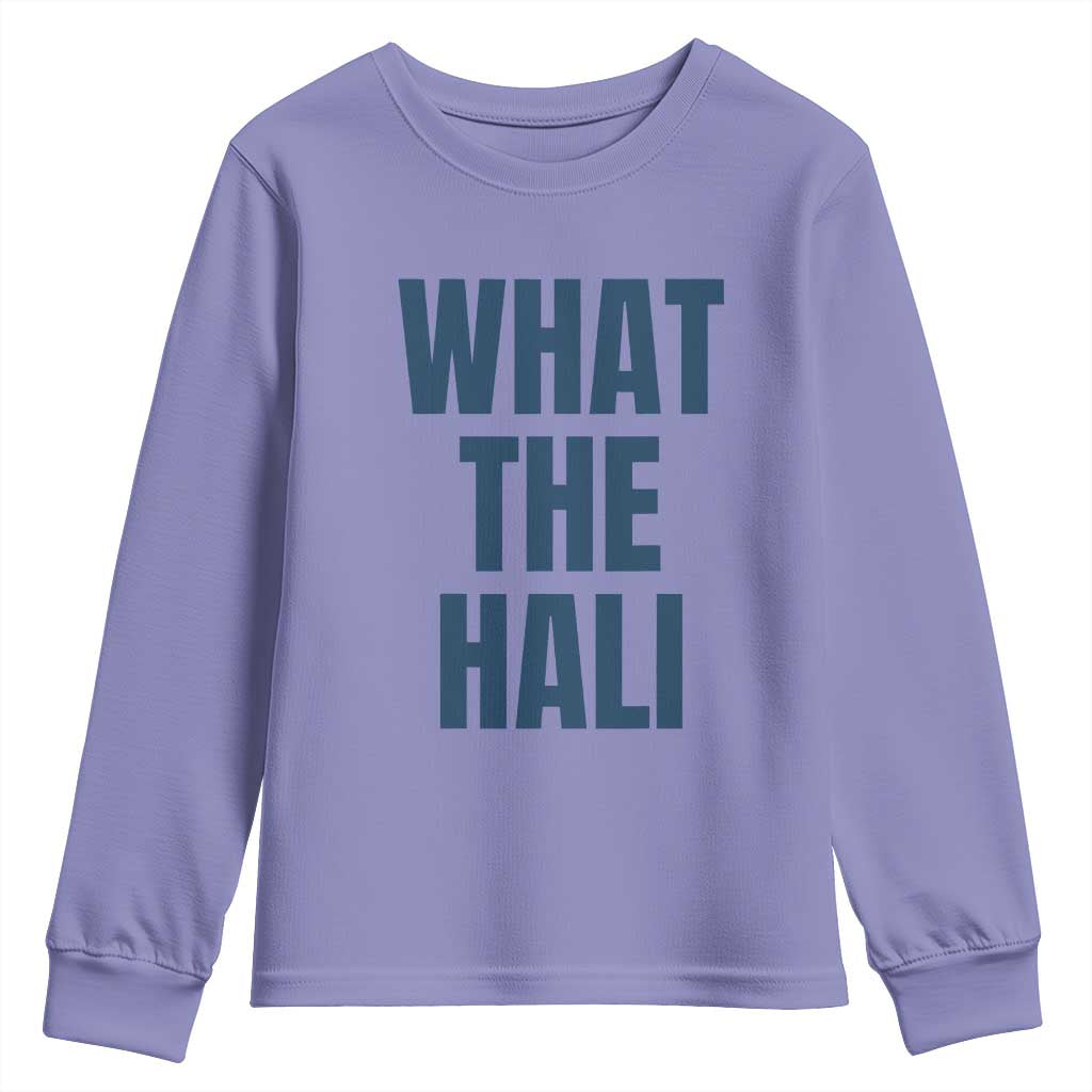 What The Hali Youth Sweatshirt Indiana Hoosier Funny Basketball Overrated - Wonder Print Shop