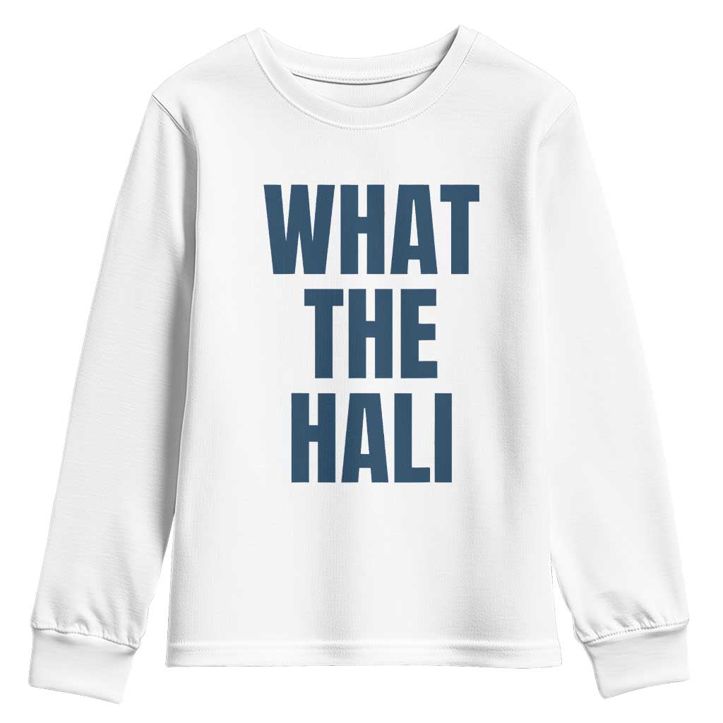 What The Hali Youth Sweatshirt Indiana Hoosier Funny Basketball Overrated - Wonder Print Shop