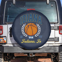 Vintage Indiana Basketball Graphic Spare Tire Cover Retro 1967 Sports Indianapolis IN Fan