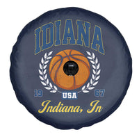 Vintage Indiana Basketball Graphic Spare Tire Cover Retro 1967 Sports Indianapolis IN Fan