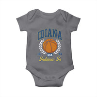 Vintage Indiana Basketball Graphic Baby Onesie Retro 1967 Sports Indianapolis IN Fan