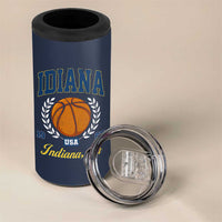 Vintage Indiana Basketball Graphic 4 in 1 Can Cooler Tumbler Retro 1967 Sports Indianapolis IN Fan