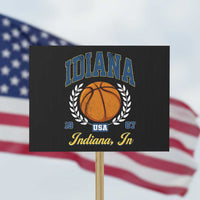 Vintage Indiana Basketball Graphic Protest Sign Retro 1967 Sports Indianapolis IN Fan