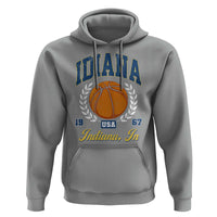 Vintage Indiana Basketball Graphic Hoodie Retro 1967 Sports Indianapolis IN Fan