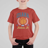 Vintage Indiana Basketball Graphic T Shirt For Kid Retro 1967 Sports Indianapolis IN Fan
