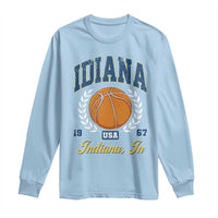 Vintage Indiana Basketball Graphic Long Sleeve Shirt Retro 1967 Sports Indianapolis IN Fan