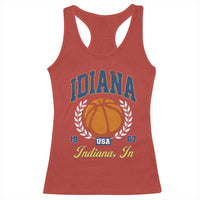 Vintage Indiana Basketball Graphic Racerback Tank Top Retro 1967 Sports Indianapolis IN Fan
