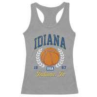 Vintage Indiana Basketball Graphic Racerback Tank Top Retro 1967 Sports Indianapolis IN Fan