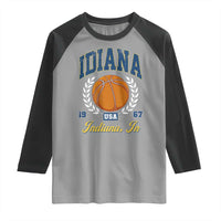 Vintage Indiana Basketball Graphic Raglan Shirt Retro 1967 Sports Indianapolis IN Fan