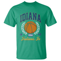 Vintage Indiana Basketball Graphic T Shirt Retro 1967 Sports Indianapolis IN Fan